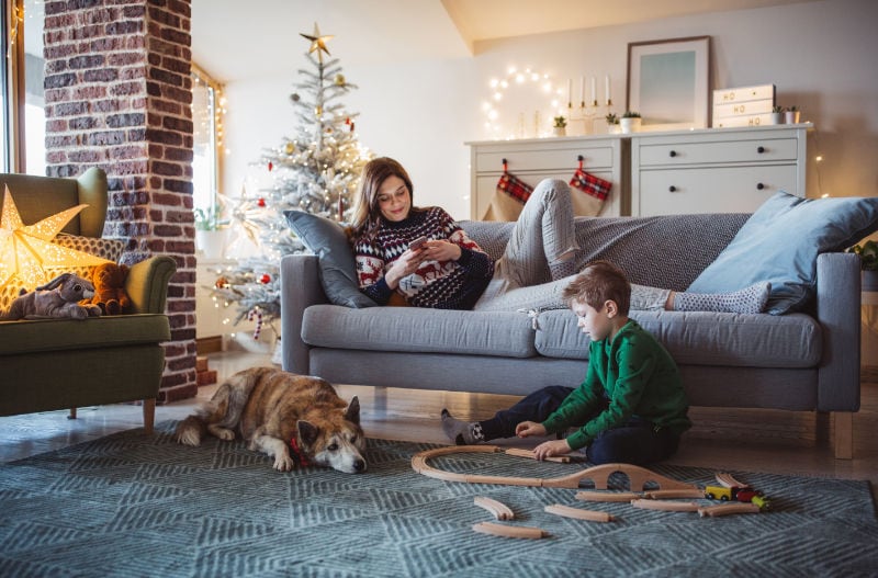 Family in the Living Room