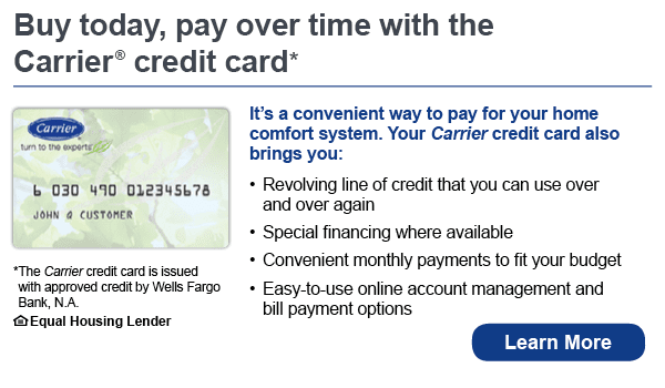 Carrier Financing and Credit card image
